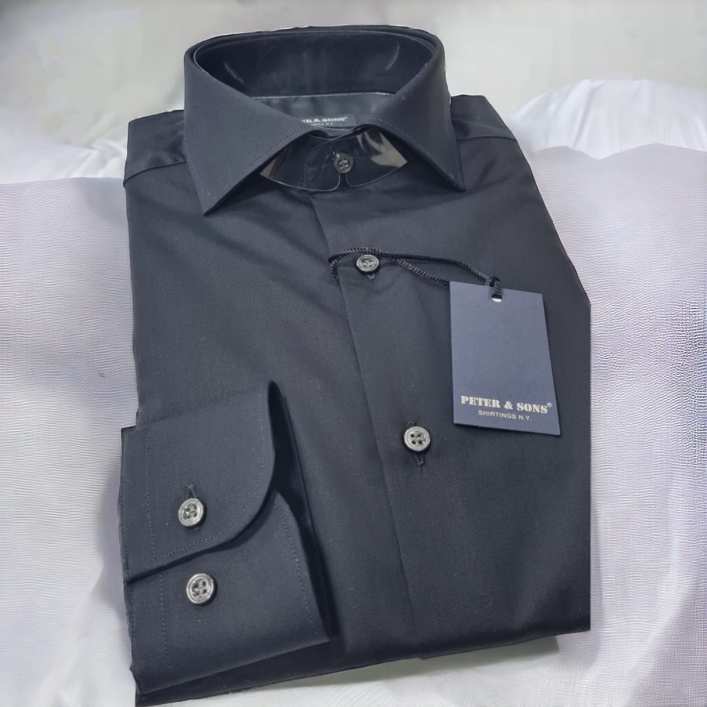 Camicia Peter & Sons Sito Nera P/E 24