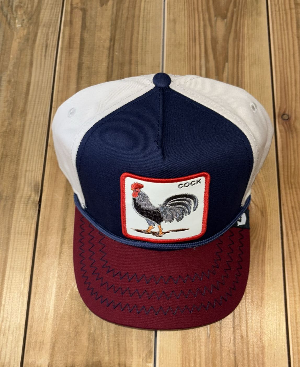 Cappellino Goorin Bros Cock blu-bianco
