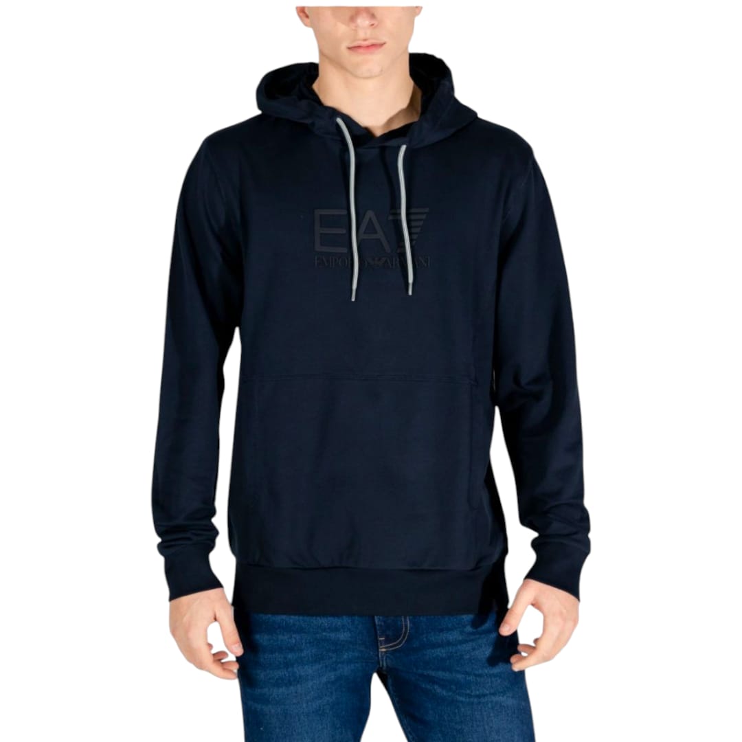 Felpa EA7 con cappuccio Visibility in cotone AF13512