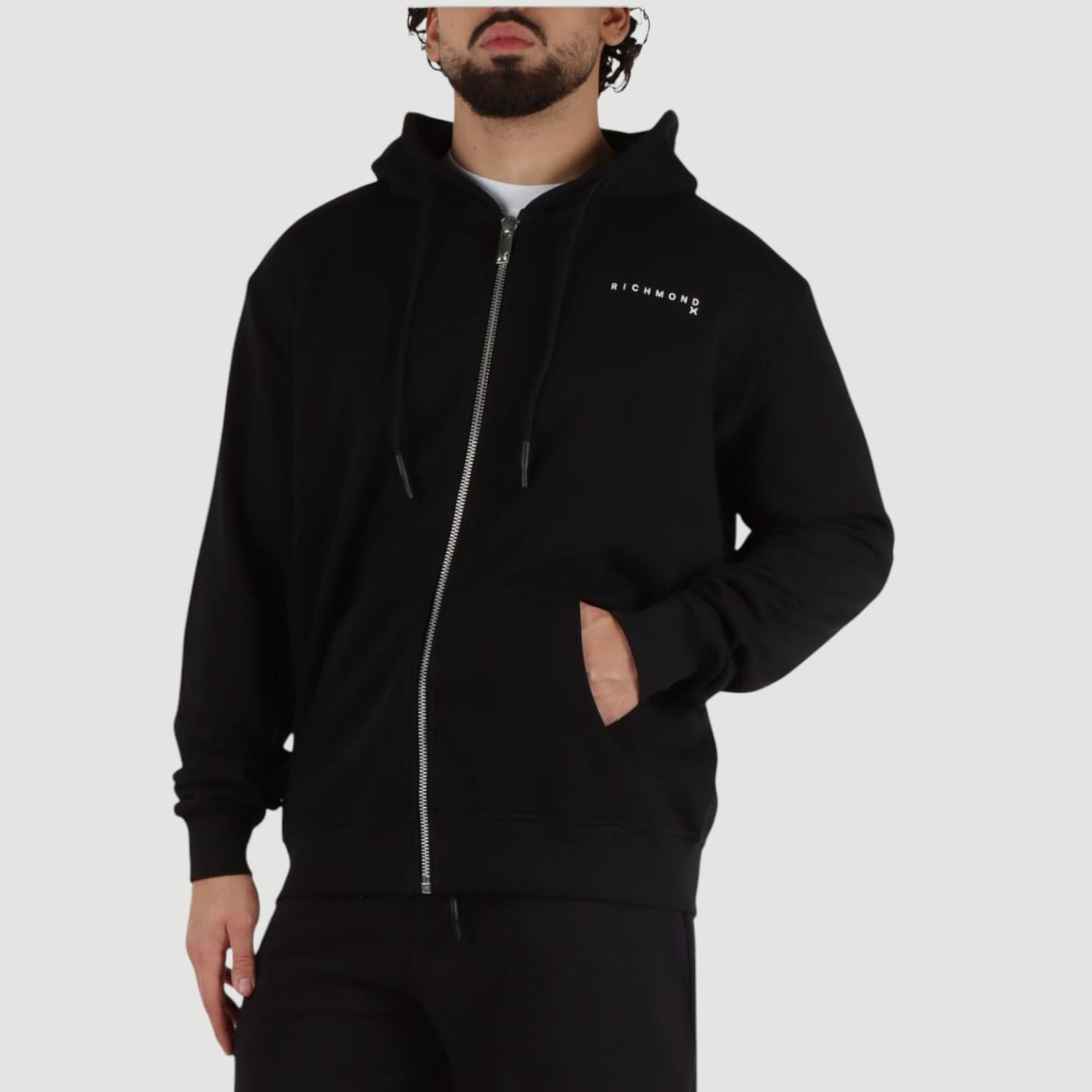 Felpa con zip Richmond X CHIOSELIA UMP25217