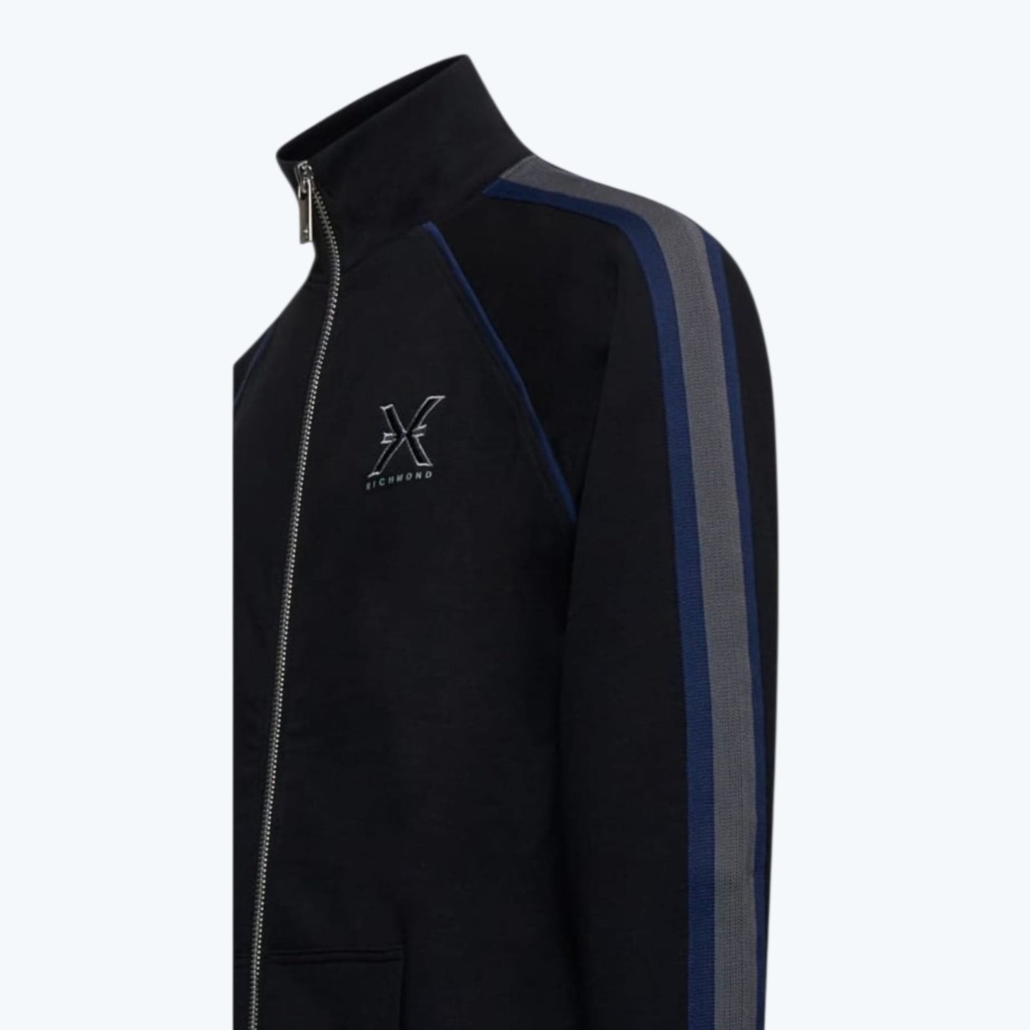 Felpa Richmond X full zip con bande logo UMA25033