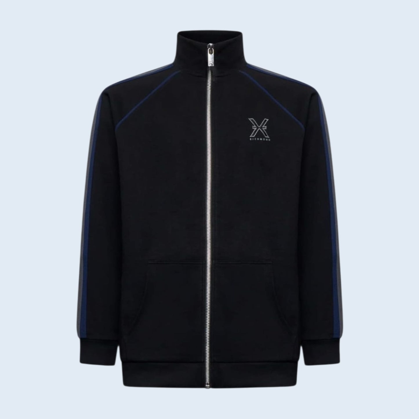 Felpa Richmond X full zip con bande logo UMA25033