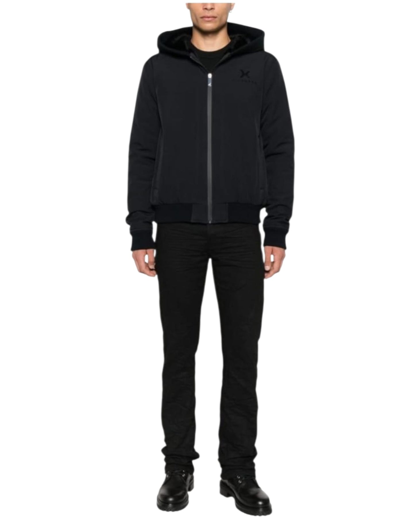 Giubbino Richmond X Ugalde nero con interno in ecopelliccia UMA25438