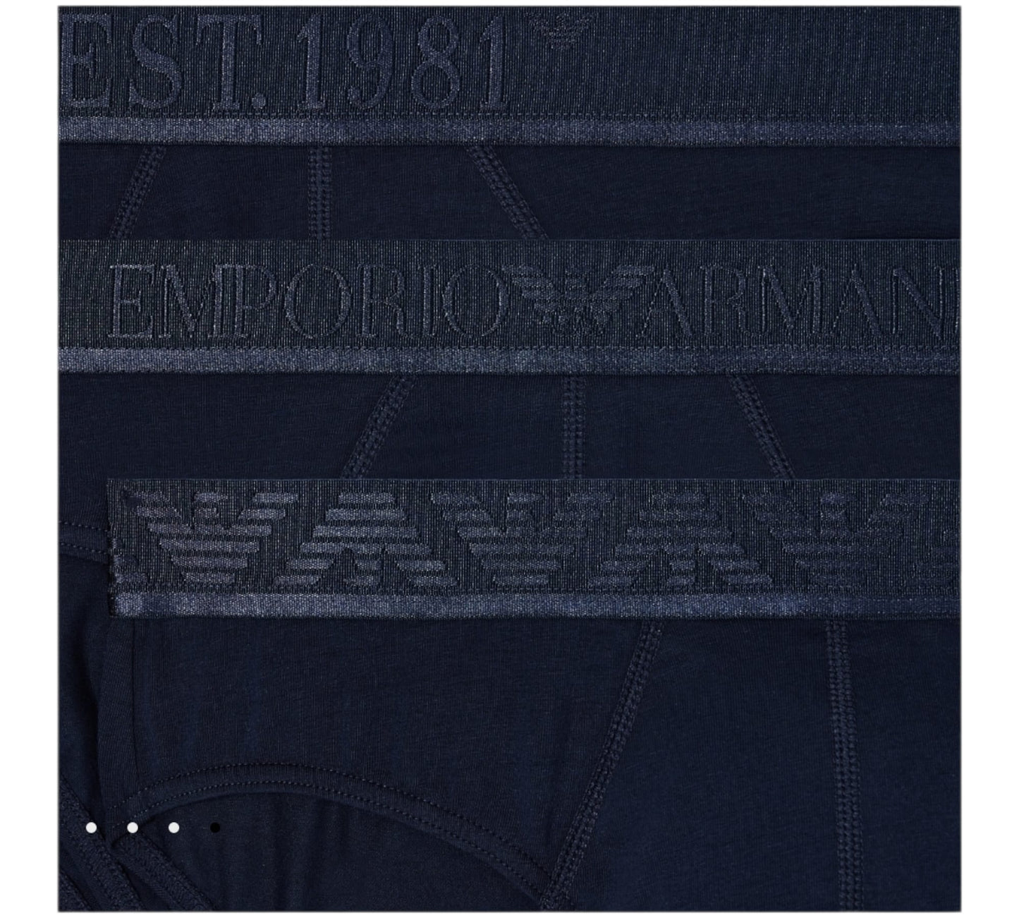 Slip Emporio Armani in jersey organico Shiny logoband ASV EM000258-AF10780MB254