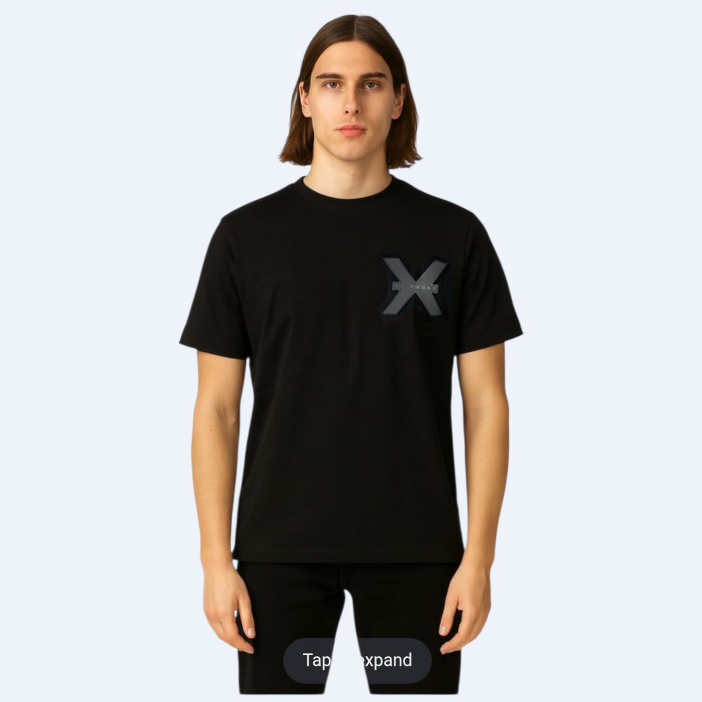 T-Shirt Richmond X con logo patch in gomma UMA25133