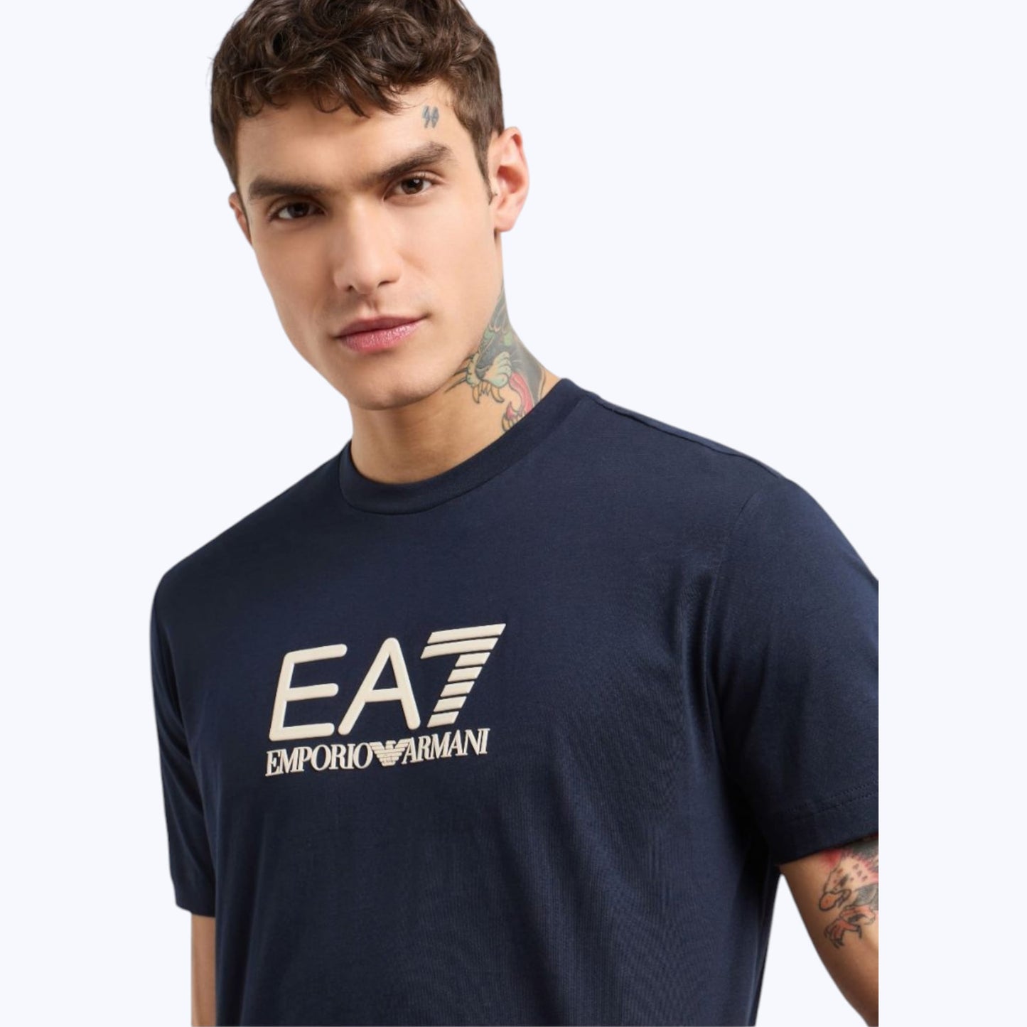 T-shirt EA7 girocollo Visibility in cotone AF10375