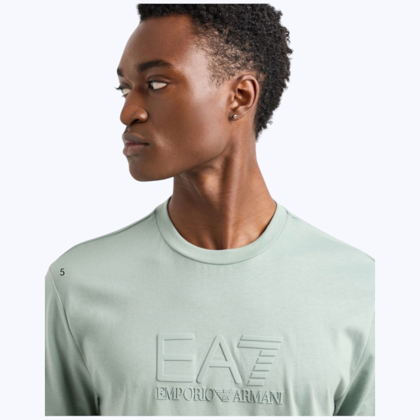 T-shirt EA7 girocollo Visibility in cotone AF10375