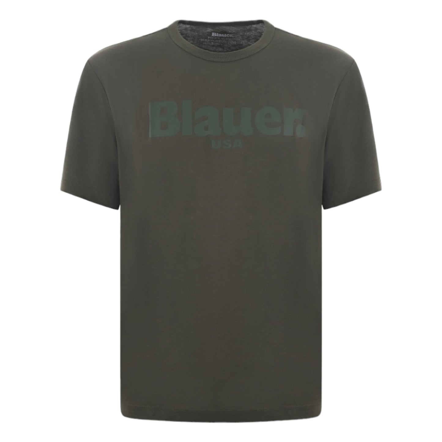 T-Shirt Blauer con Scritta in tono Blauer 2142