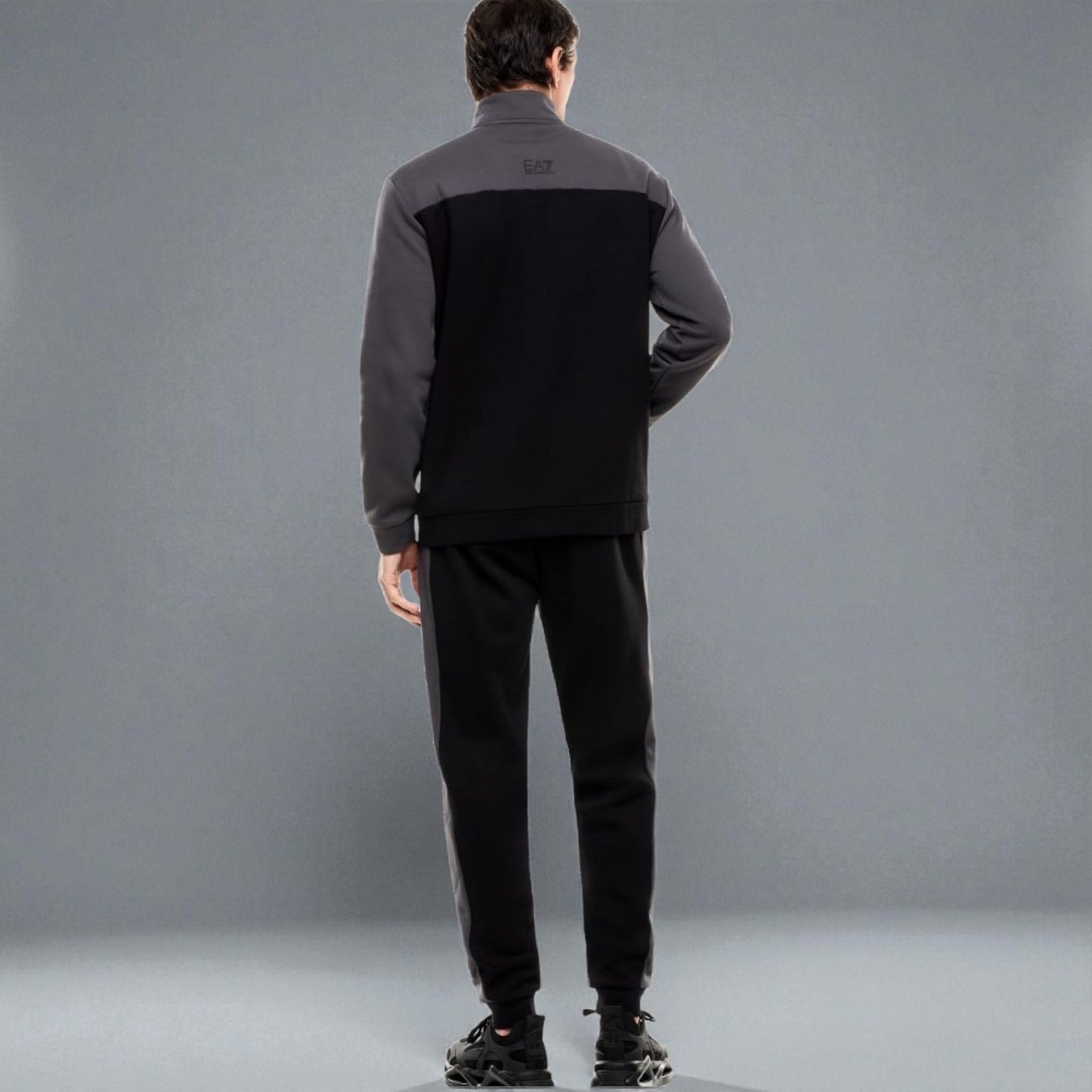 Tuta EA7 Emporio Armani Athletic Colour Block in misto cotone organico ASV 7M000941