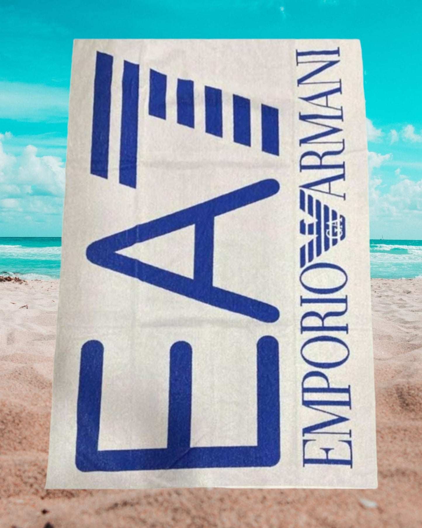 Telo mare EA7 con Logo