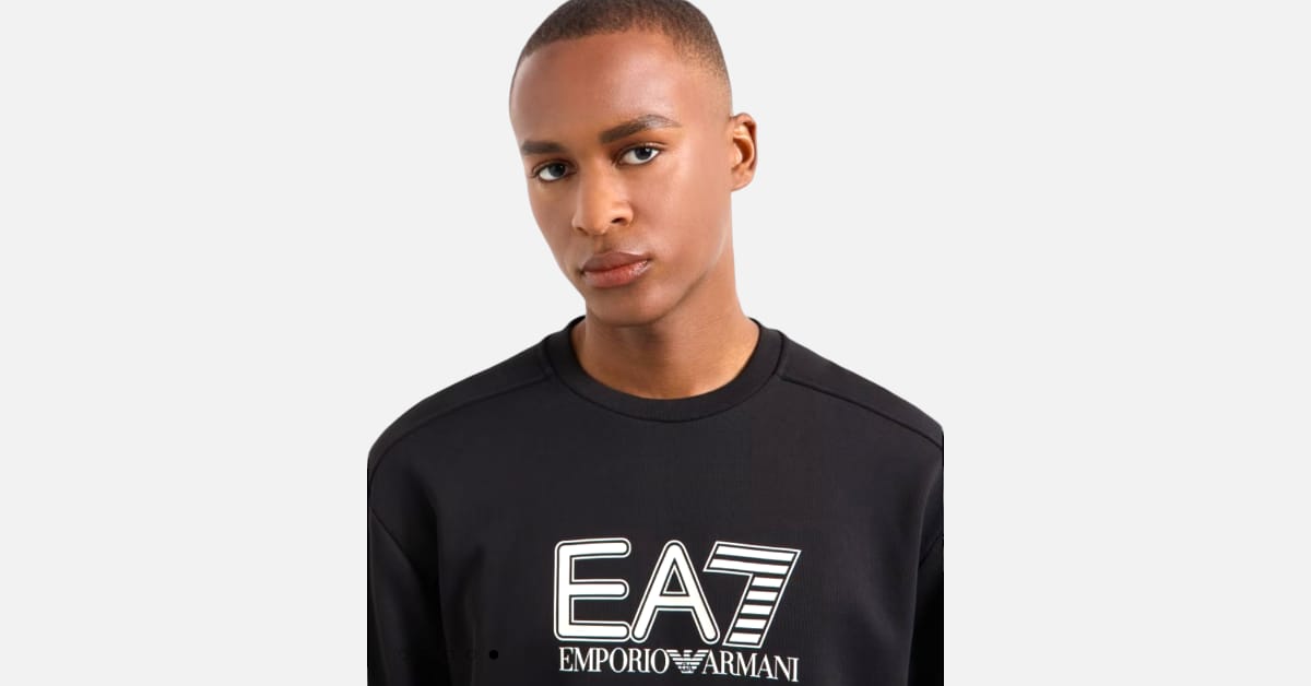 Felpa EA7 Girocollo Visibility 6DPM01