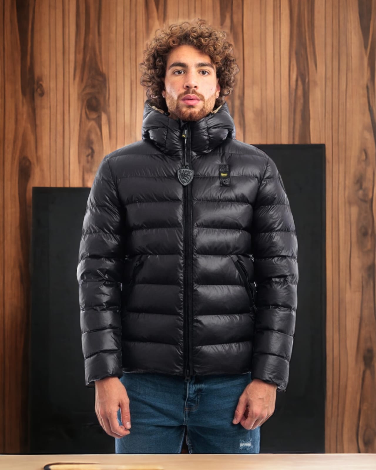 Piumino Blauer Trapuntato con cappuccio 2083