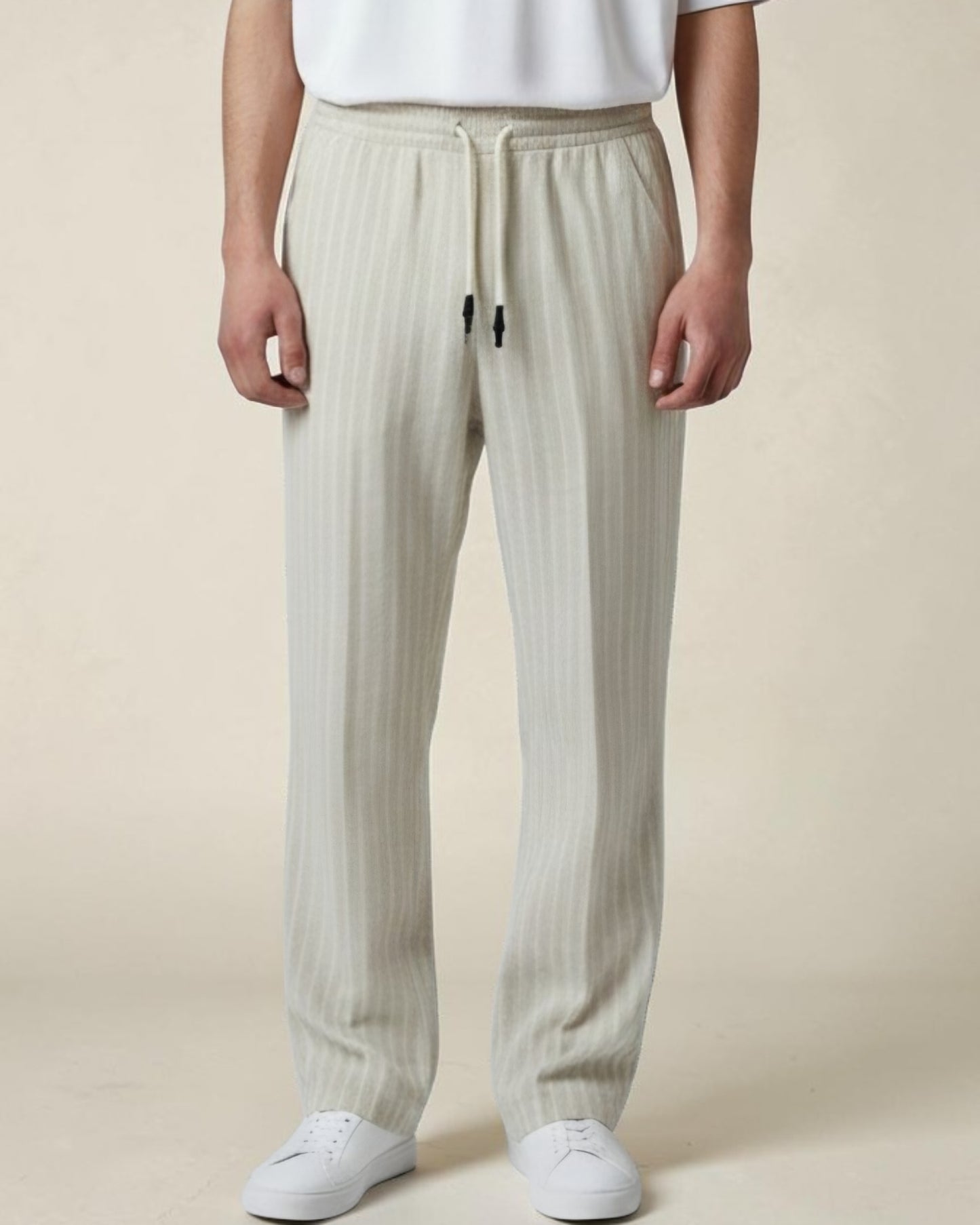 Pant. in Lino Righe Buger 48010