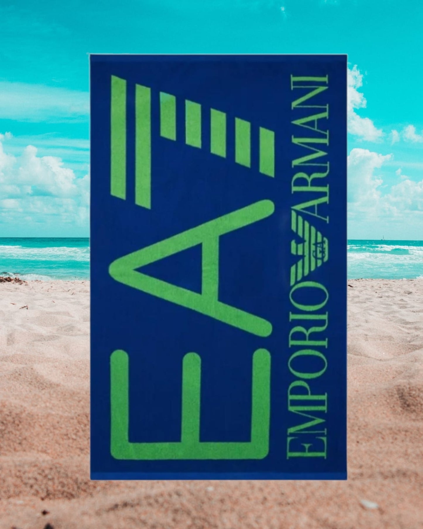 Telo mare EA7 con Logo