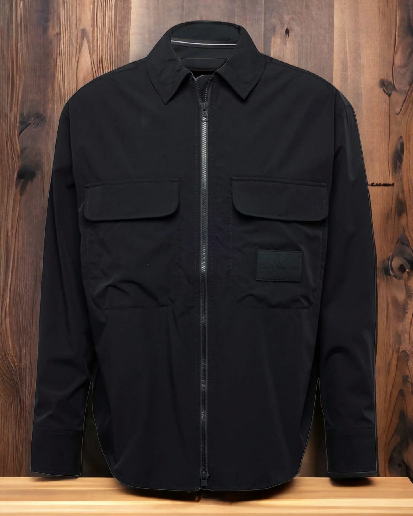 Giacca-Camicia Con Zip Integrale Oversize 3513