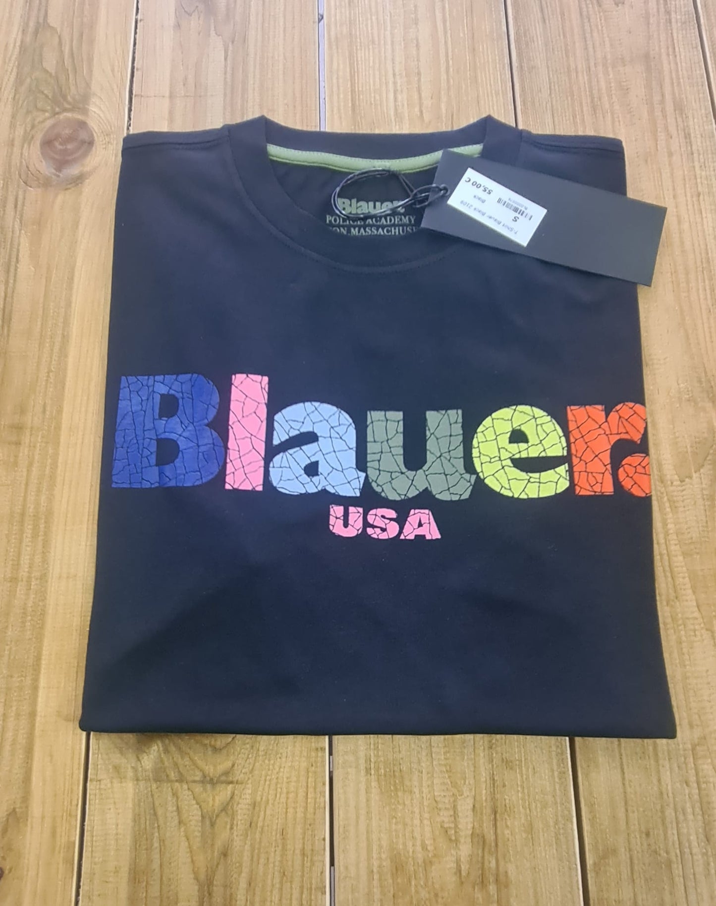 T-Shirt Blauer Multicolor Black 2109