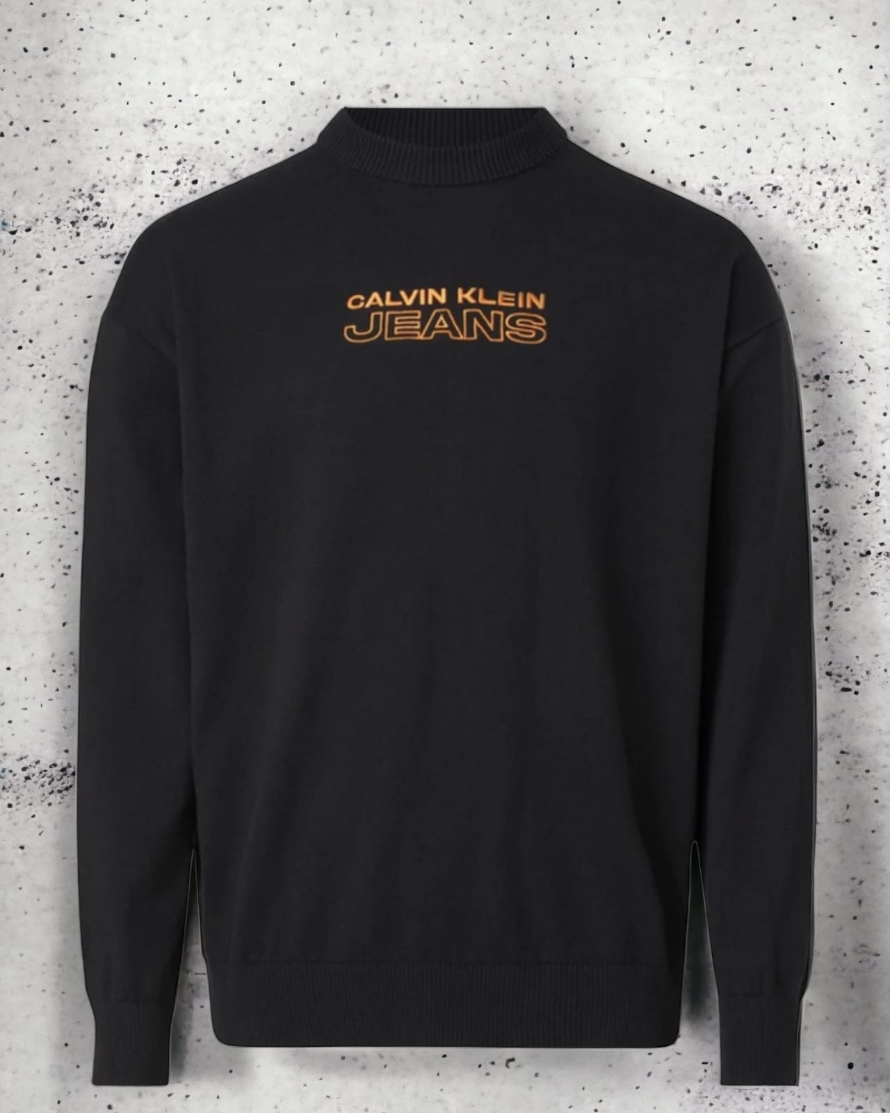 Maglioncino Calvin Klein con logo arancio 3841