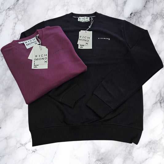 Felpa Richmond X girocollo in misto cotone UMA25009