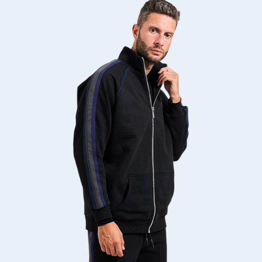 Felpa Richmond X full zip con bande logo UMA25033