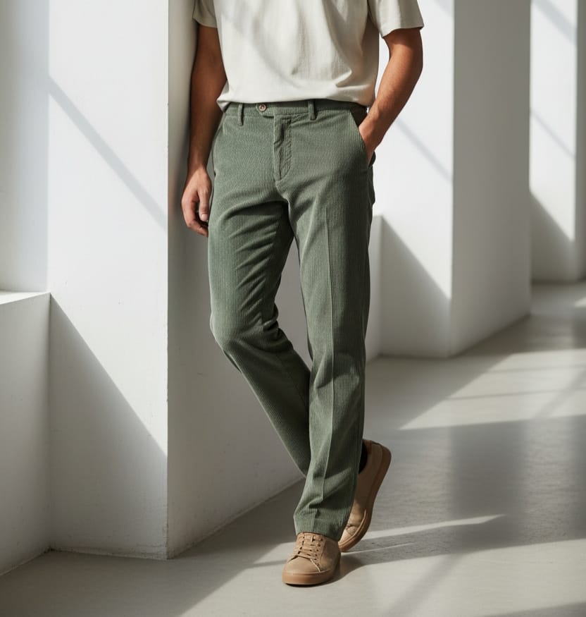 Pantalone in Velluto mille righe Revision Marsiglia V4