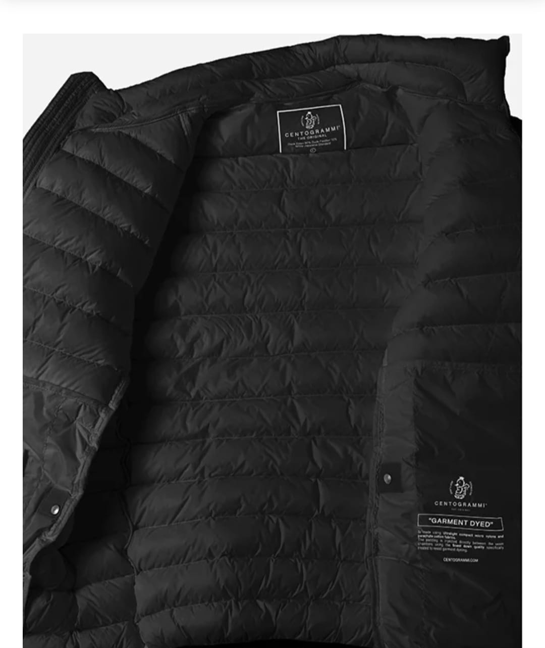 Piumino Centogrammi®Man Second Skin 88 – Dark Grey