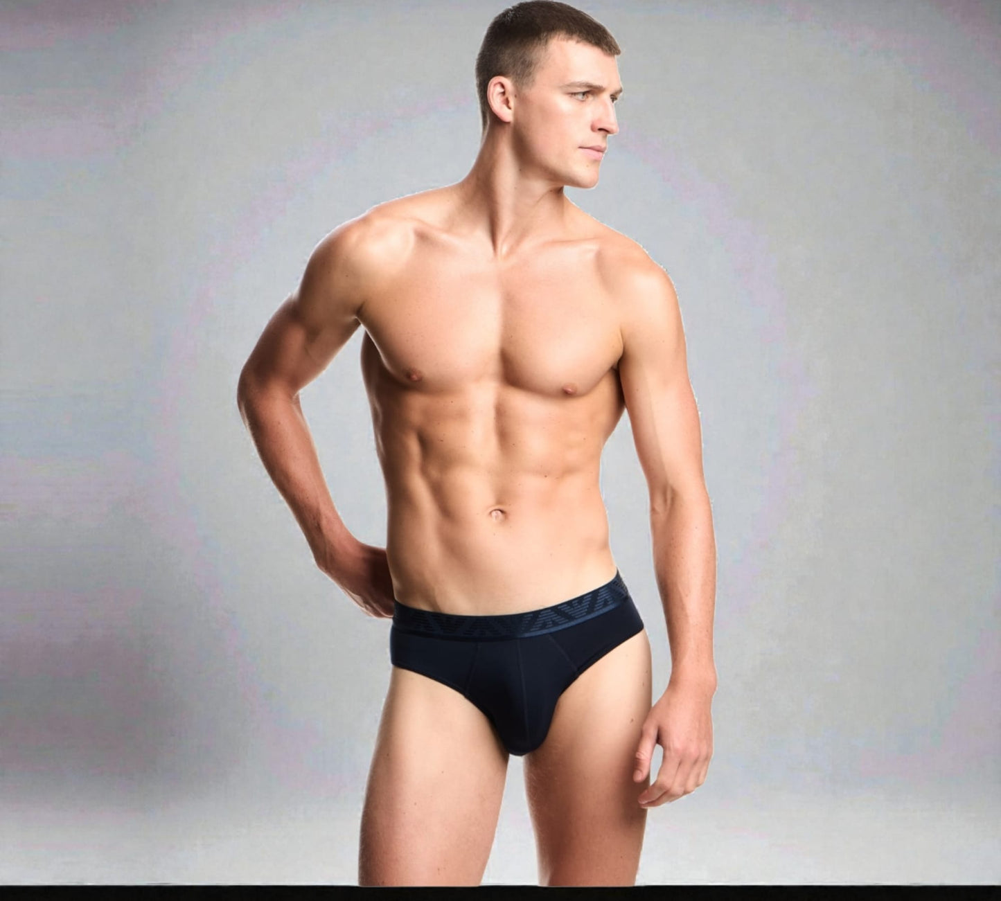 Slip Emporio Armani in jersey organico Shiny logoband ASV EM000258-AF10780MB254