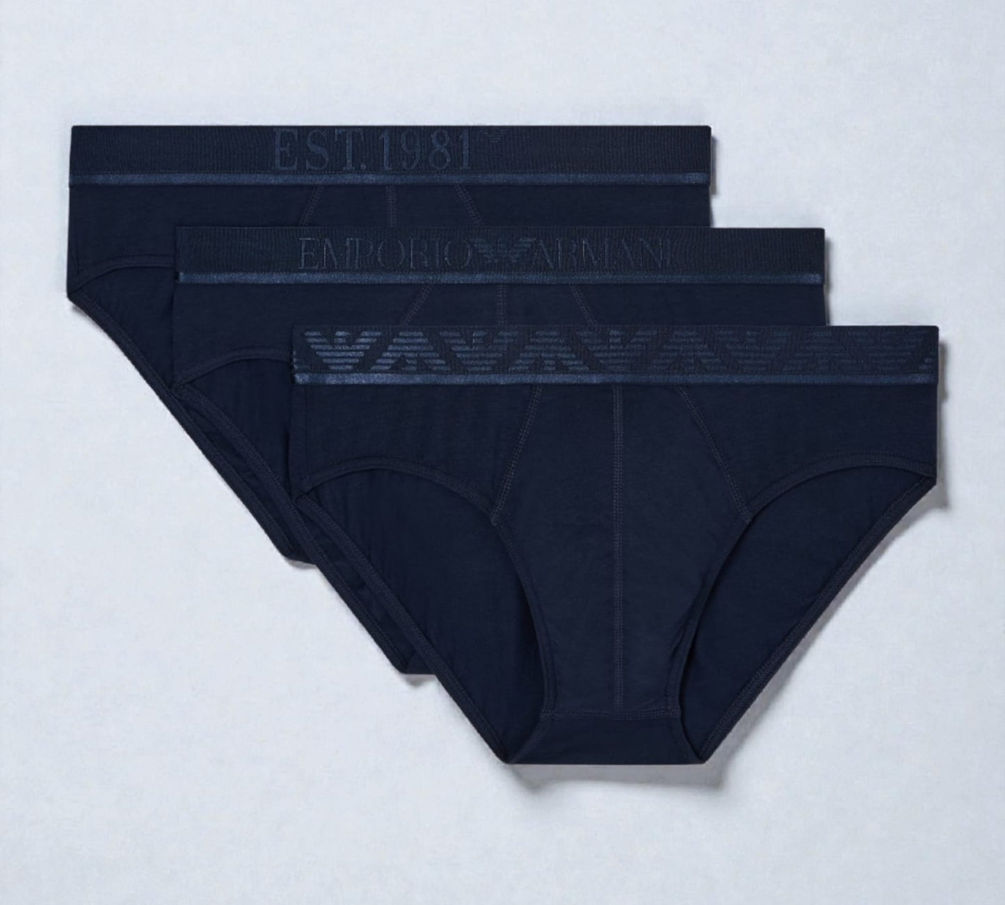 Slip Emporio Armani in jersey organico Shiny logoband ASV EM000258-AF10780MB254