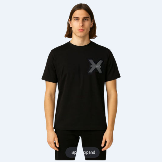 T-Shirt Richmond X con logo patch in gomma UMA25133