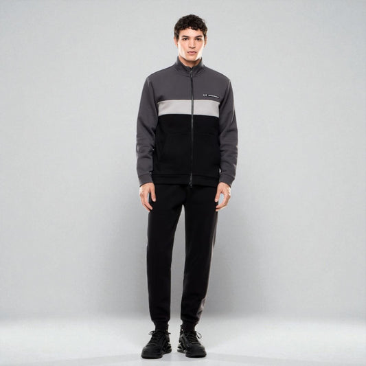 Tuta EA7 Emporio Armani Athletic Colour Block in misto cotone organico ASV 7M000941