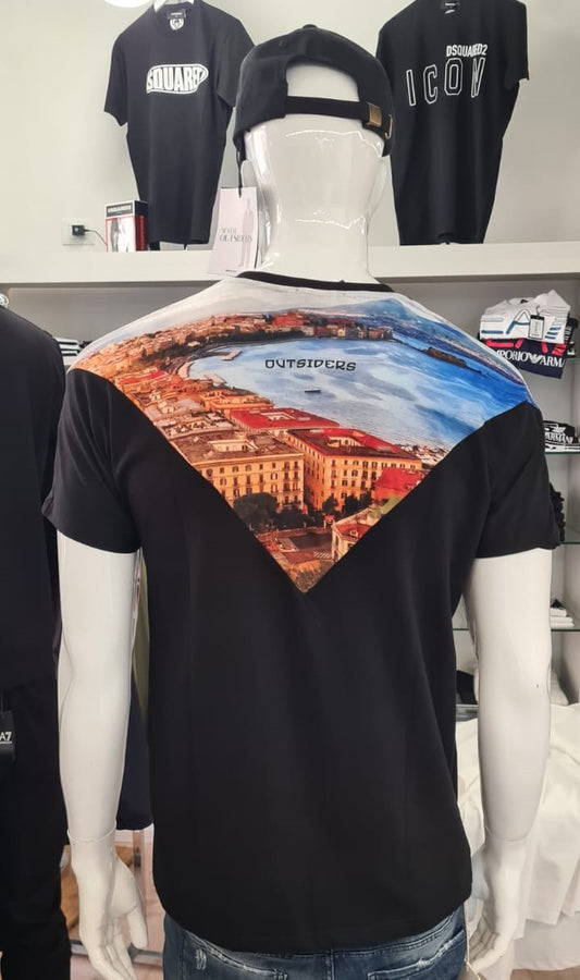 T-Shirt Outsiders NAPOLI-Giorno Black