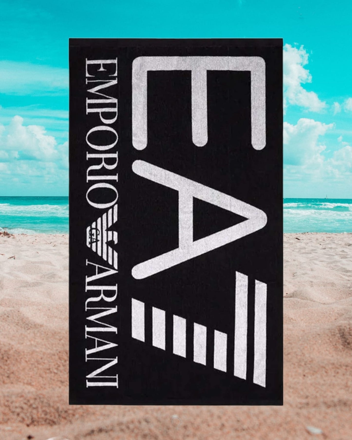 Telo mare EA7 con Logo