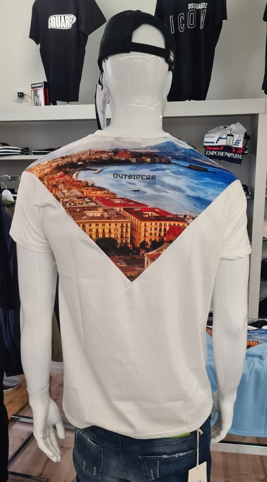 T-Shirt Outsiders NAPOLI-Giorno White